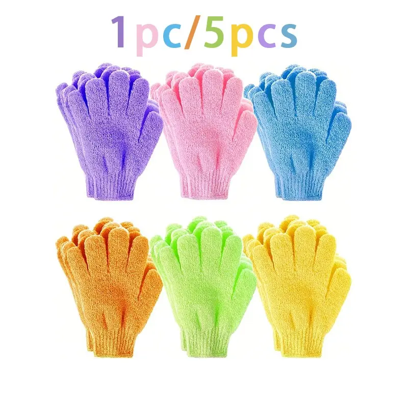 Exfoliating Gloves Body Scrubber, Exfoliating Bath Tool, Body Care Tool, Perfect for Shower and Spa, Effectively Removes Dead Skin, Ideal Personal Cleaning Tool, Exfoliant Scrubber Glove