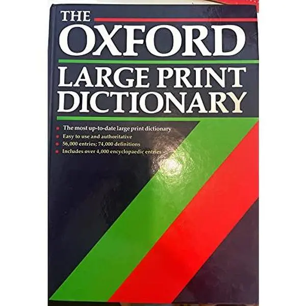 USED-The Oxford Large Print Dictionary (Hardcover)