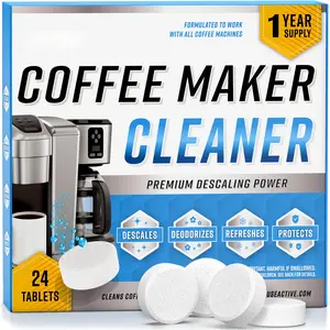 Coffee Machine Mineral Remover Tablets - 24 Descaler Tablets for Drip, Espresso, Pod Machines (Keurig, Nespresso & More) #CoffeeTok #CleanCoffee