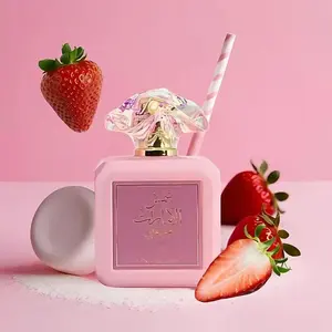 Pink powder blusher perfume, cotton candy for women powderblusher perfume, eau de toilette -100ml (3.40z) romantic andsweet rose vibrant for women pink blush perfume