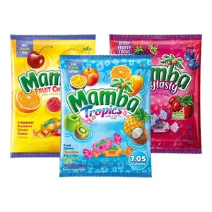 Mamba Different Assorted Flavors Tropics,Berrytasty,& Fruit Chews Chewy Candy 7.5 oz (Variety 3 Pack)