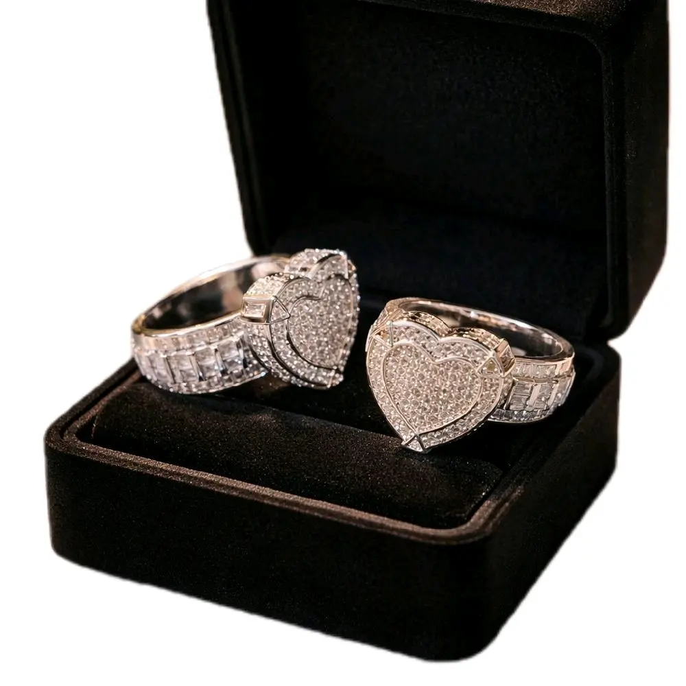 Beautiful silver ring with zirconia high quality