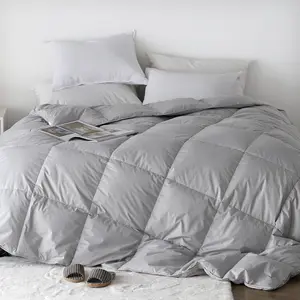 Kasentex Fluffy Cotton Feather Down Duvet Insert, Puffed Quilt - Hotel Collection Luxurious Bedding, 100% Cotton Fabric, Exceptional Warmth & Comfort, Lightweight, Super Fluffy, Machine Washable, Fluffy Duvet Insert, Lightweight Duvet