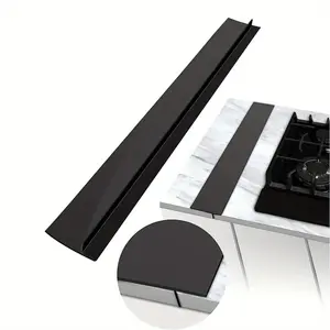 Silicone Stove Gap Cover, Modern Self-adhesive Gap Cover for Oven Stovetops Counters, Flexible Home Space Fillers, Heat Resistant & Easy To Clean, Kitchen Counter