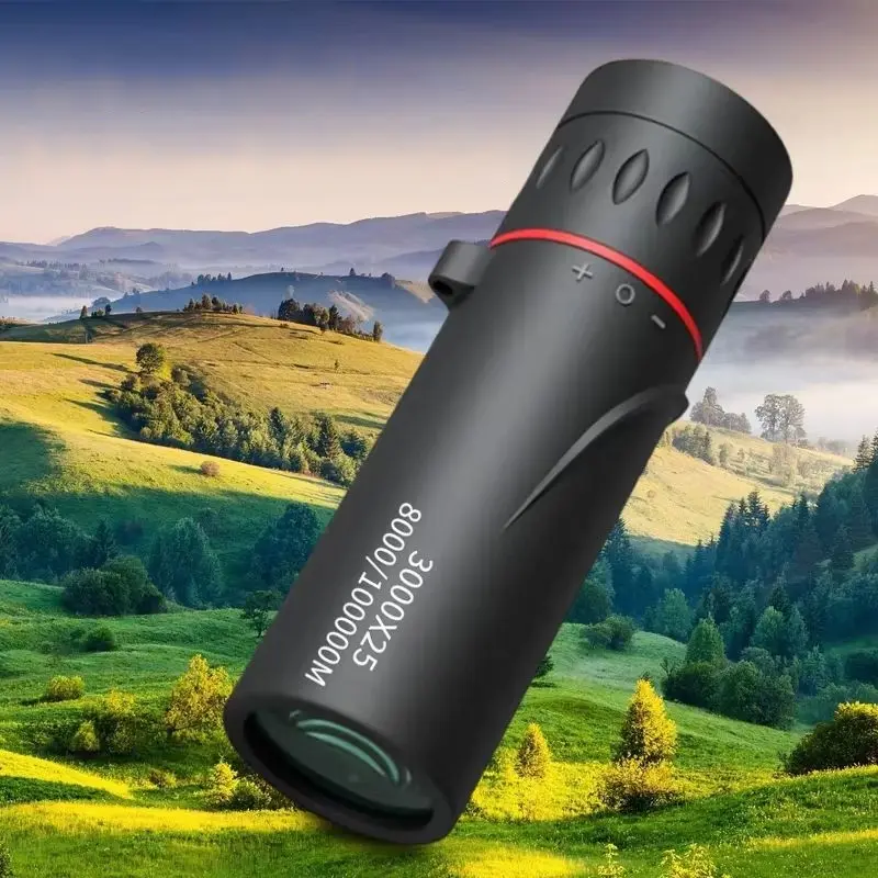 3000x25 high-definition single-tube professional mini portable telescope, outdoor zoom telescope, mobile phone telescope, travel hiking camping birdwatching telescope, suitable for camping and hunting, Hiking Essentials
