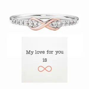 2PCS Forever Best Frineds Pink Infinity Love Ring – A Promise That Never Ends