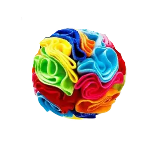 Snuffle Ball Snack Toy for Dogs - High-Quality Fleece, 5.9 Inches Diameter, Stimulating Enrichment, Lightweight & Easy to Clean