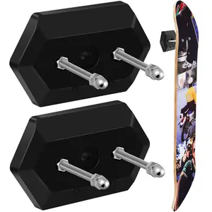Birthday Gift 2Pcs Skateboard Wall Mount Holder Heavy Duty Skateboard Hanger Space Saving Floating Skateboard Display Rack Home Wall Decoration for Living Room Bedroom Garage