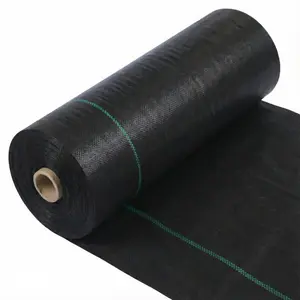 Weed Barrier Fabric 4Ftx100Ft, Heavy Duty 3.2Oz Woven Geotextile Fabric with Water Permeability & Superior Weed Control, Weed Cloth for Garden Ground Driveway Landscaping, Polypropylene, Pre-Cut Lines,summerwins
