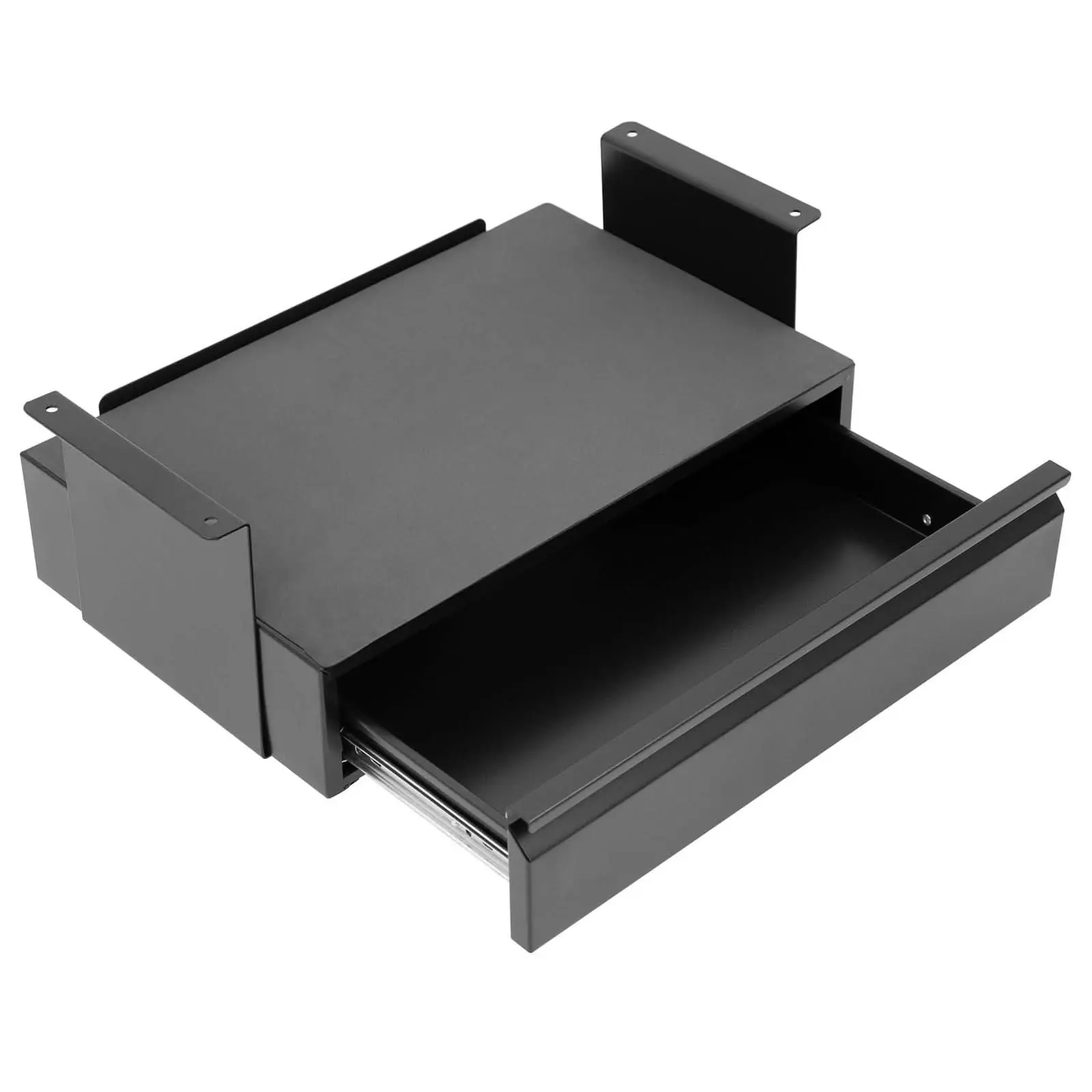 Under Desk Pull-Out Drawer Kit with Shelf