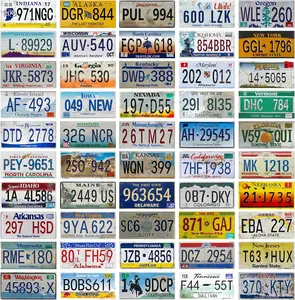 Vintage US License Plate - 12x6 Inch Rustic Metal Wall Art for Man Cave & Garage Decor - Customizable Replica State Plate for Retro Bar, Shed, or Garage Sign Gift Gift