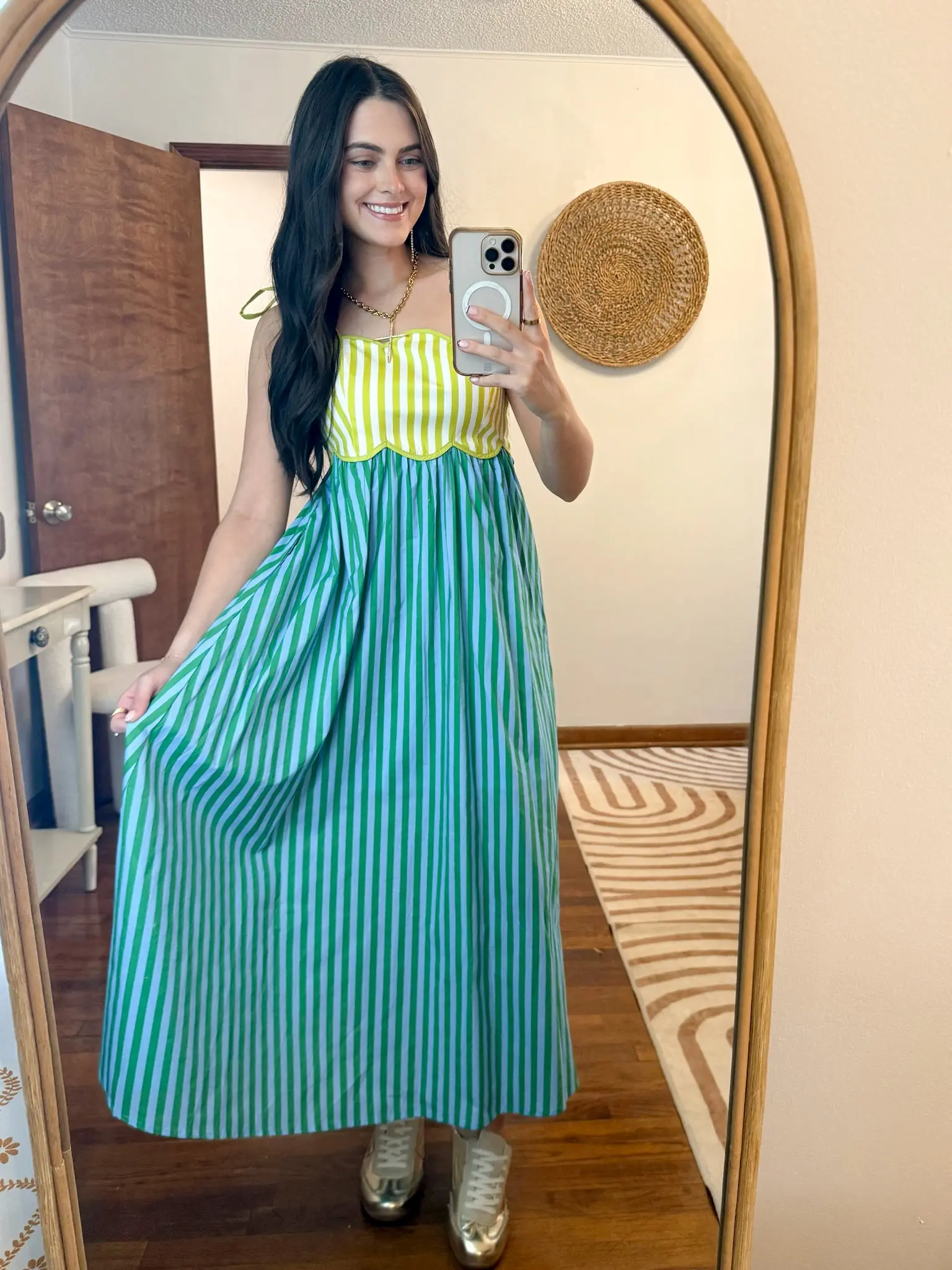 Capri Stripe Midi Dress