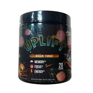 Sender Brand Uplift - Energy, Memory, Focus Powder - Cerebral Citrus Flavor - 40 Serve Supplement Healthcare Fitness Dietary