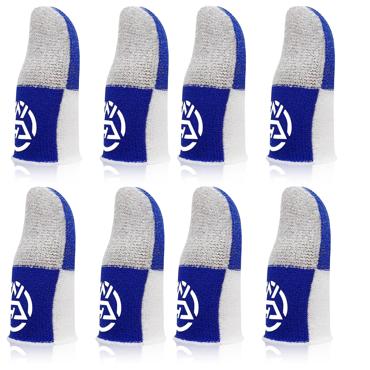4 Pairs Fabric Gaming Finger Sleeves, Ultra-Thin Breathable Touch Screen Thumb Sleeves, Anti-Sweat Sensitive Conductive Finger Cots for PUBG Mobile CODM MLBB, Compatible with iPhone Samsung iPad All Smartphones, Gaming Accessories, Gaming Items