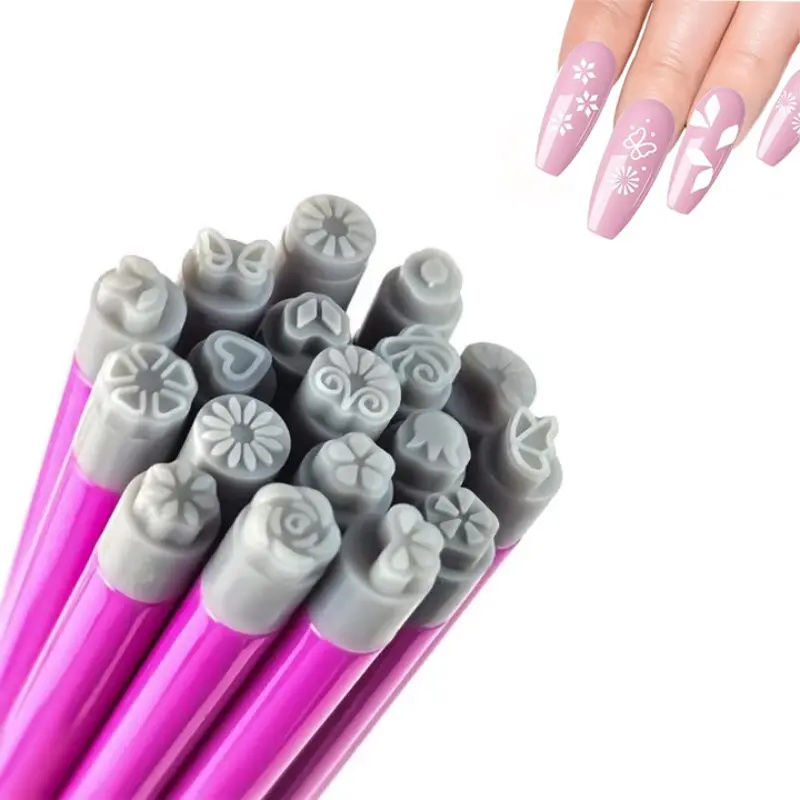 3/4/6PCS Nail Art Stamp Pen, Nail silicone printing pen, Silicone Stamping, Flower Stamper Pen for Women, DIY Kit for Nail Art, DIY nail dot and flower graffiti tool, nail artist printing tool, Nail Art Supplies, Nail Art Tools, Nail Art Accessories