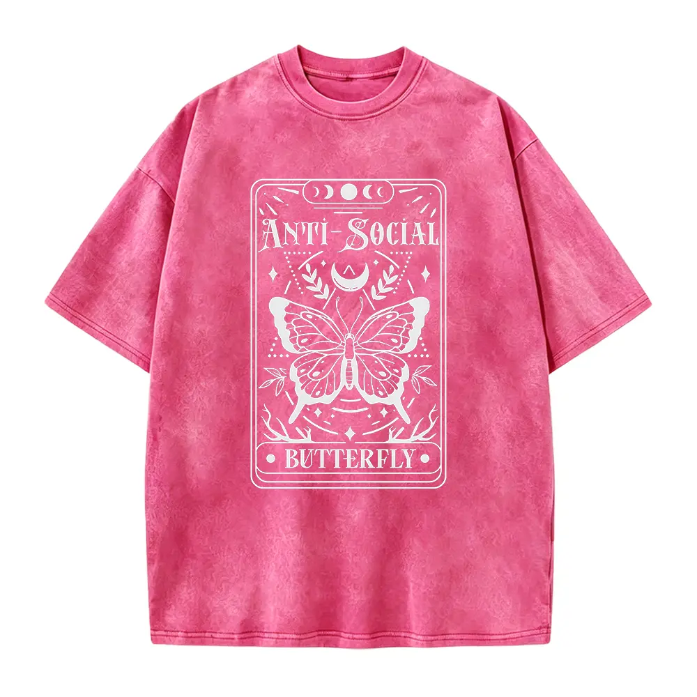 Anti-Social Butterfly Tarot Card ® T-Shirt, Metaphysical Graphic Tee, Witchy Tshirt, Mental Health Shirt, Trendy Shirt