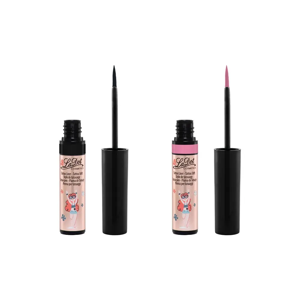 Ladot – Temporary Tattoo Liner Set Black & Pink