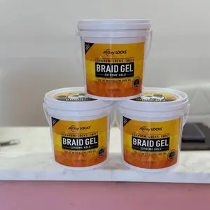 All lock braiding gel 64oz ( 3 buckets )