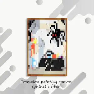 MC Artwork Pixels Popular Minecraft Game Painting Calligraphy Exhibition poster photo oil painting canvas synthetic fiber for living dining room