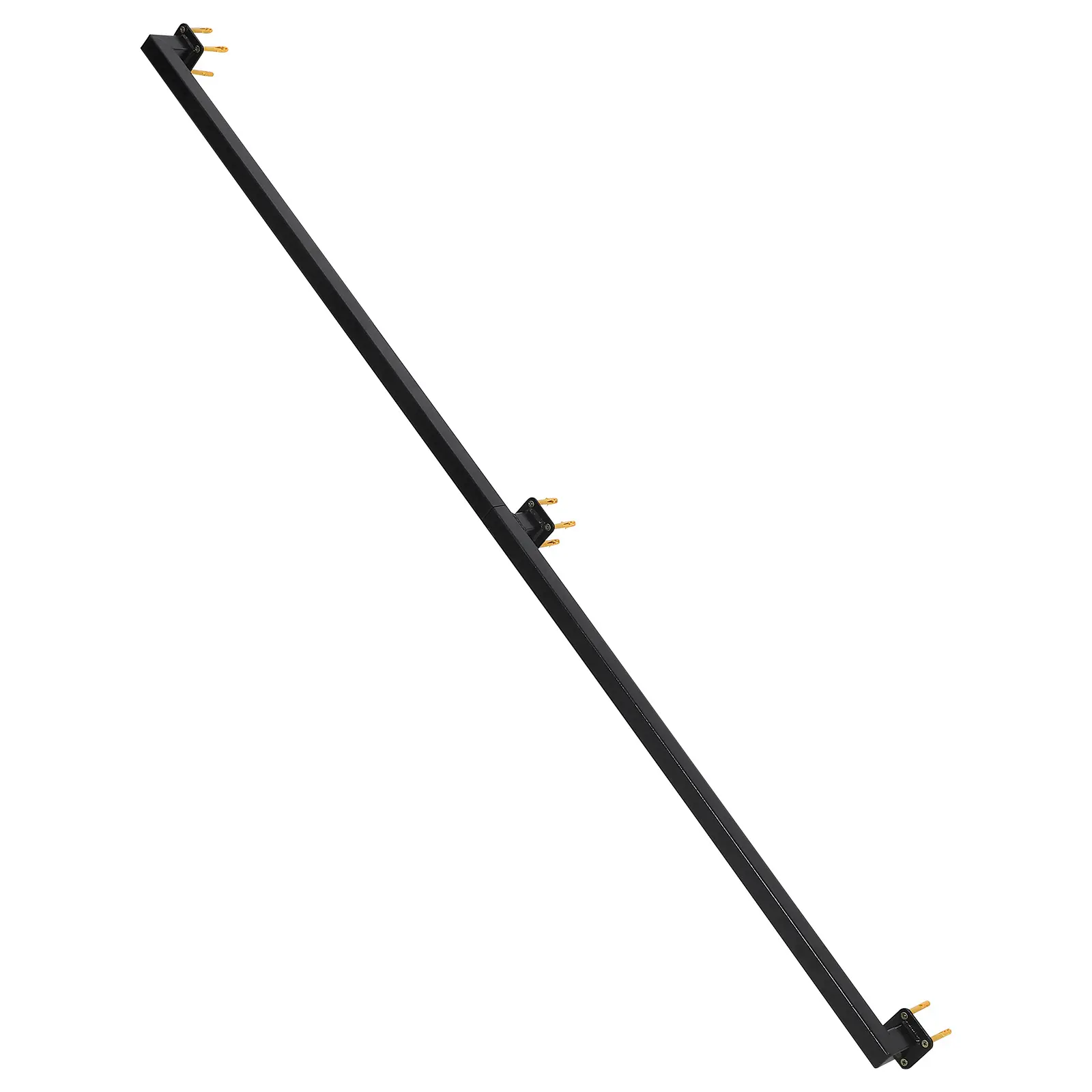 Stair Railings Indoor, Wall-Mounted Metal Hand Rail for Indoor, Modern Black Metal Staircase Hand Rails 500lbs Load Capacity, Industrial Wall Mounted Handrails Outdoor for Loft Porch Deck