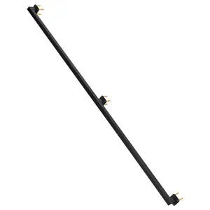 Stair Railings Indoor, Wall-Mounted Metal Hand Rail for Indoor, Modern Black Metal Staircase Hand Rails 500lbs Load Capacity, Industrial Wall Mounted Handrails Outdoor for Loft Porch Deck