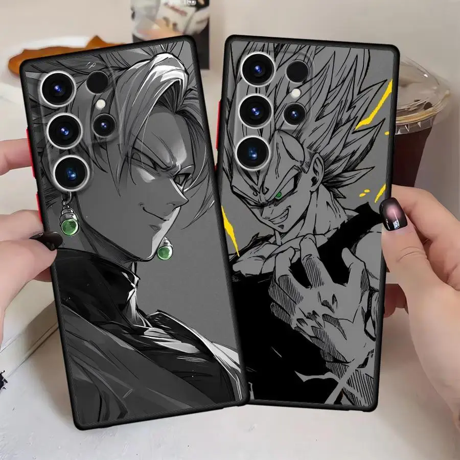 Super Saiyan Style Anime Dark Warrior Sketch Art Silicone Phone Case - Shockproof TPU Durable Cover For Samsung Galaxy S26 S25 S24 S23 S22 S21 Ultra Plus FE & iPhone 17 16 15 14 13 12 11 Pro Max Air, Accessories, Aesthetic