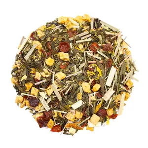 Medicine Ball Loose Leaf Green and Herbal Tea with Spearmint, Apple, Rosehips, Lemongrass, Citrus