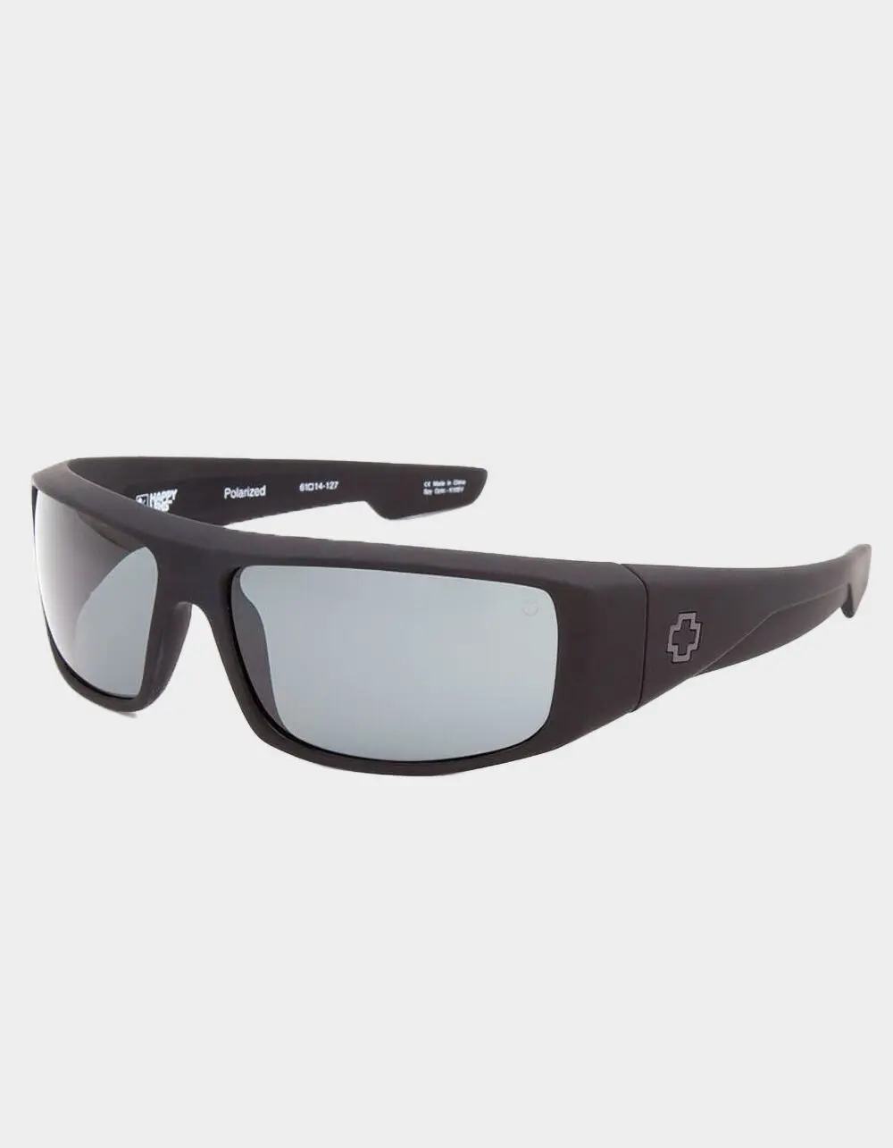 SPY  Mens Happy Lens Logan Polarized Sunglasses, Matte Black, ONESZ
