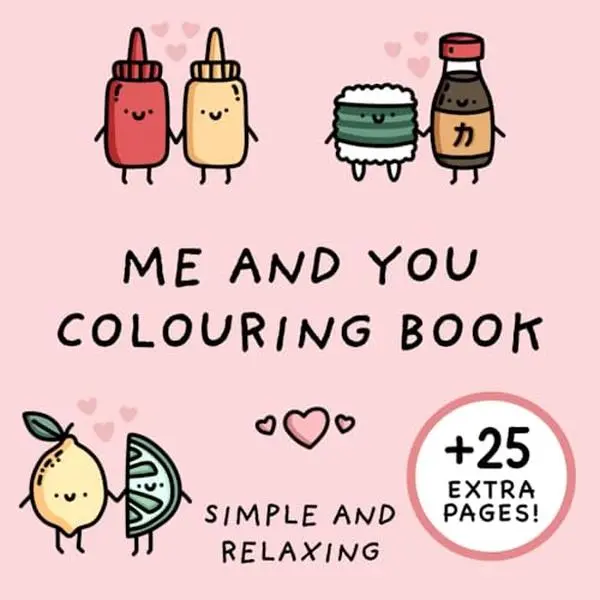 Large Print Food & Drinks Children's Activity Book - Bold Lines, Markers-Friendly Thick Pages, New Edition Mindfulness Tool for Teens, Adults, Women - Birthday Gift Option
