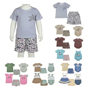 Boy Mallard Shorts Set Camo Summer Outfit Boy Summer Clothing Set