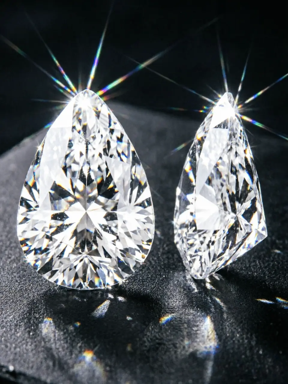 0.5ct Pear Cut Teardrop Loose Diamond, Elegant Water Drop Gemstone-Blair
