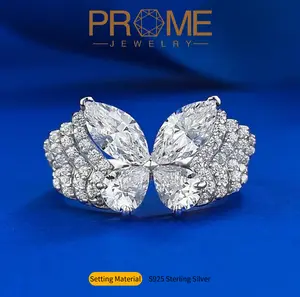 (SR001) S925 Sterling Silver Butterfly Rings Luxe and Elegant 5A High-End Design Durable for Daily Wear Perfect Mother's Day Gift Gift for women