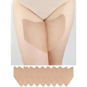 10 invisible anti-wear thigh straps, thigh anti friction protective stickers, transparent protective pads, suitable for the inner thighs and calves of women, comfortable protection