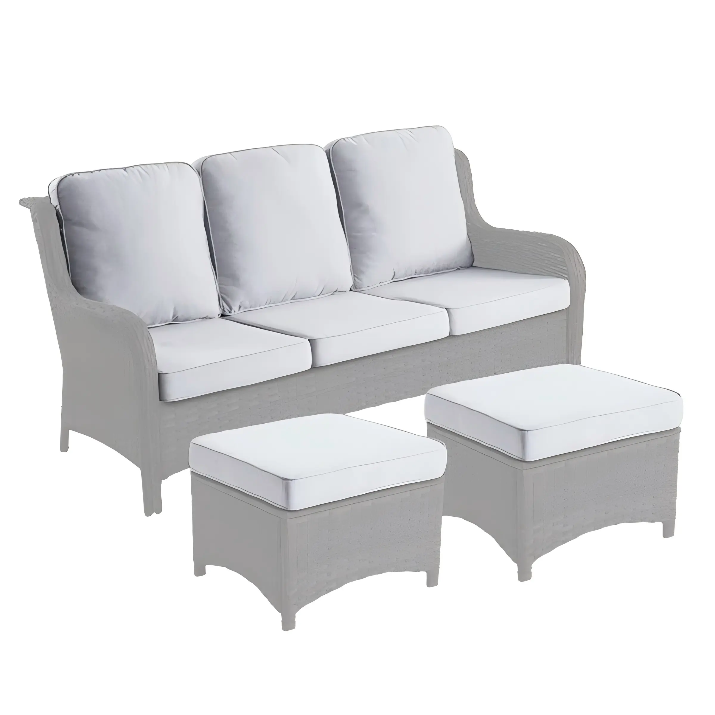 【Summerfinds】Ovios Kenard Series Replacement Cushion Covers for Patio Furniture, Seat & Back Cushion Covers Only, Water-Resistant Outdoor Slipcovers, Please Check Dimensions Before Purchase