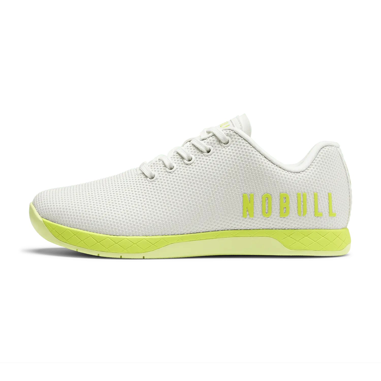 NOBULL Men's Outwork Shoe in Classic White Zest - OG Strength Training Shoe, Durable Gym Trainer, Lifting Sneaker