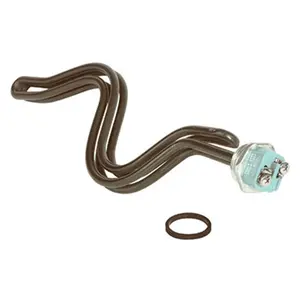 CAMCO Screw-In Ripple Foldback Coil Water Heater Element, 4500W Power, 17.25x7.63", Coil Shape, Nickel Alloy, Dry Firing Safe, Screw-In Type