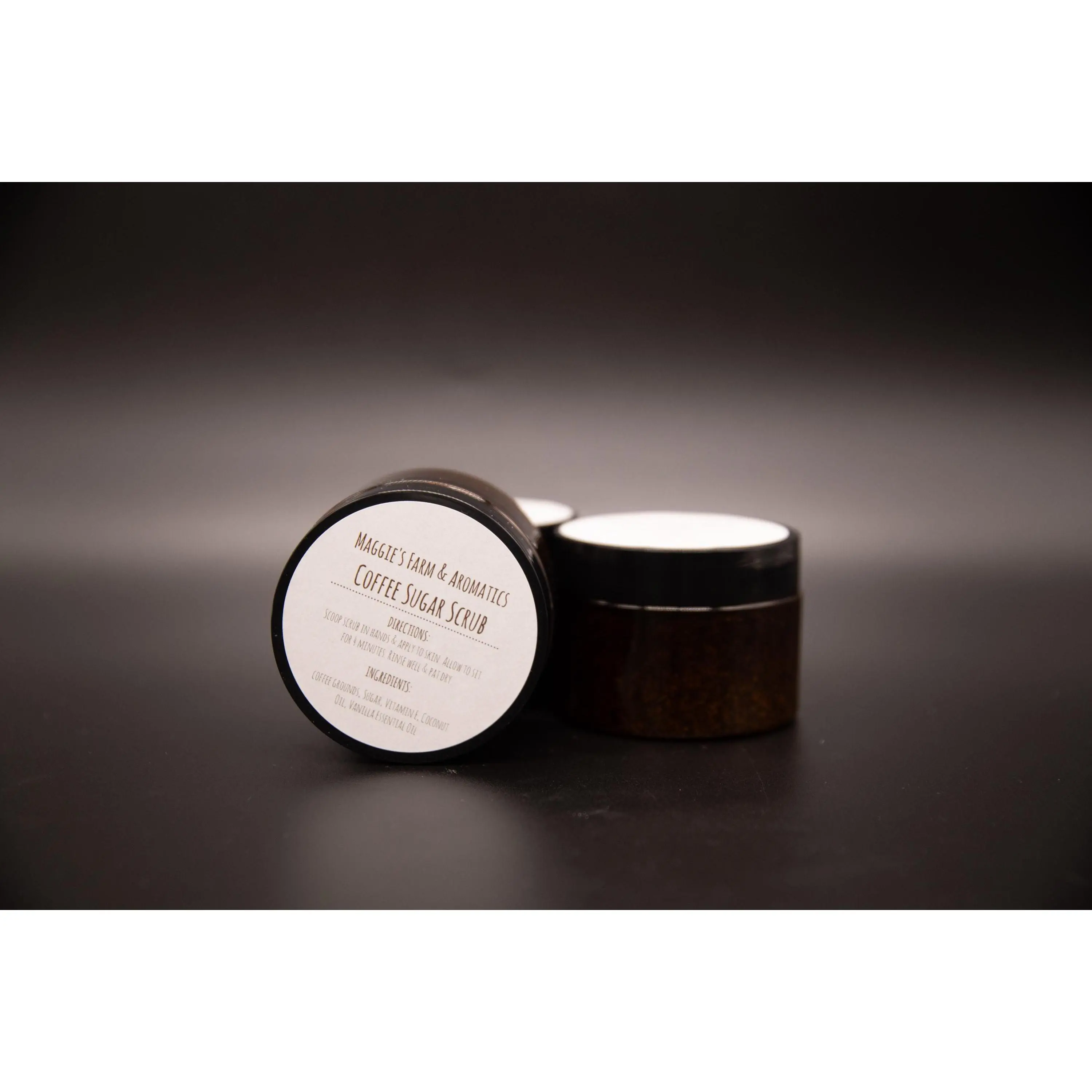 Coffee Sugar Exfoliating Body Scrub with Natural Coffee Grounds & Sugar, Coconut Vanilla Scent for Smooth Skin & Body Care