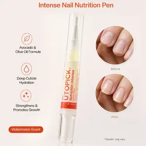 UTOPICK Intense Nail Nutrition Pen – Cuticle & Nail Repair Cream Gel | Hyaluronic Acid, Avocado Oil & Aloe Vera | Watermelon | 5ml