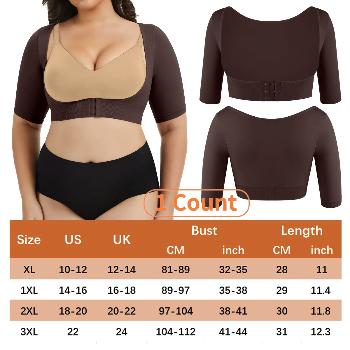 1# Brown-Plus Size（1 Count）