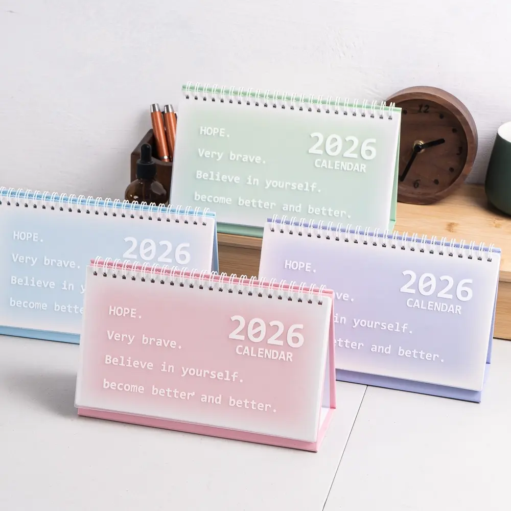 Elegant Simple Desk Calendar Weekly Planner, Calendars Planners, Semi-Transparent Decoration, Multiple Colors Design, Ideal for Home Office School Use