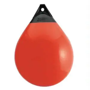 212 MAIN Polyform A-Series A-4 Buoy - 21.5 in Diameter, Red, Even Walls, High-Vis, Heavy Seas Raft Fender, Even Wall Construction, Vinyl Valve, A-Series Type Water Sports Kayaking Accessory