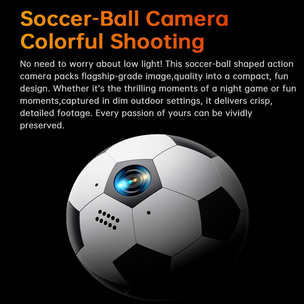 2026 New 2K Thumb Action Camera,2MP HD Sports Camera with WiFi Mini Body Sports Camera,Football Shape Portable Vlogging,Outdoor Recording, Helmet Cam for Cycling,Vlogging/Ski/Travel/Cycling/World Cup Recording HD Action Camera