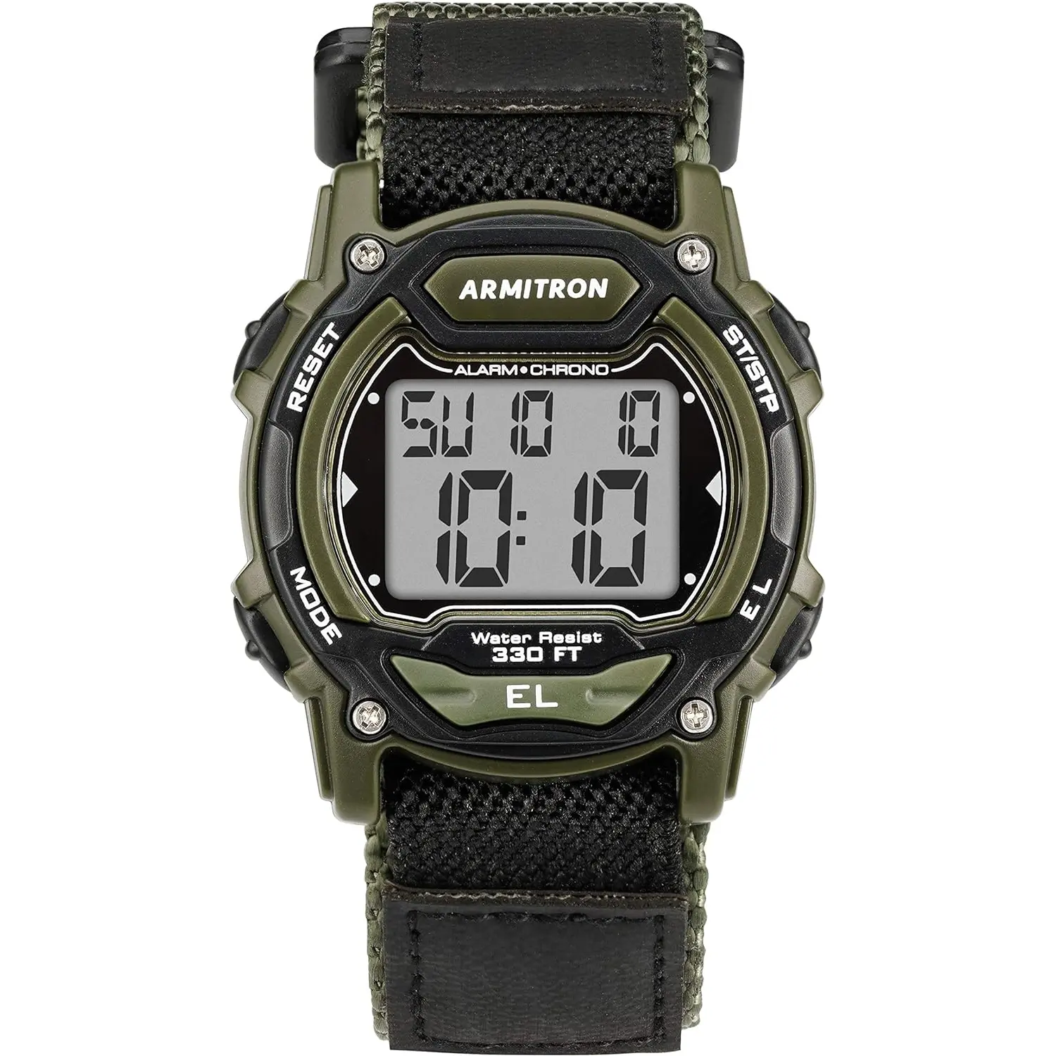 Armitron Sport Unisex Digital Chronograph Nylon Strap Watch, 45-7004