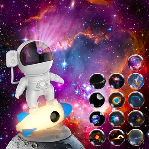 FlyEagle Astronaut Galaxy Projector, 12-in-1 HD Planetarium Projector for Bedroom, Galaxy Star Night Light Projector with Timer for Kids Adults Usb Lens