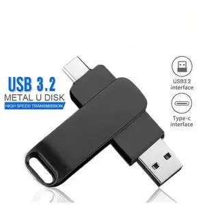 USB 3.2 Flash Drives U Disk 2TB High Speed Metal Pen drive Waterproof Type-C Memoria USB Stick USB Drives 4TB 2TB