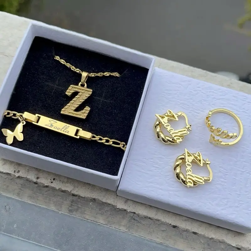 Kids' Jewelry Set - Necklaces, Earrings, Rings Combo, Fashion Accessory for Daily Wear & Special Occasions