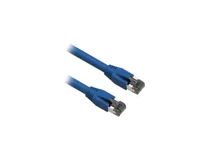 Nippon Labs Cat8 RJ45 7FT Ethernet Patch Internet Network LAN Cable, Indoor/Outdoor, 24AWG, Shielded Latest 40Gbps 2000Mhz, Weatherproof S/FTP for Router, PS4, PS5, Xbox, PoE, Switch, Modem (Blue)