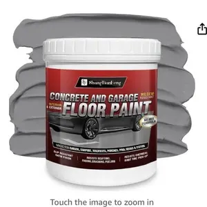 5 Gallon Professional Floor Paint (Slate Gray,800-1000 sq.ft)) - Acrylic Concrete Coating for Garages & Basements | Single Component Formula | Scratch Resistant & Low VOC | Non-toxic |Dirt-proof |Ready-to-Use