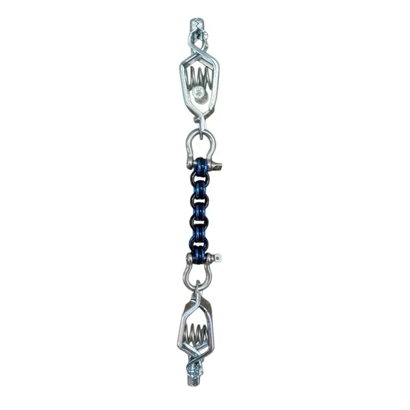 Double Alligator Clip 3 Ring Link Glove Clip