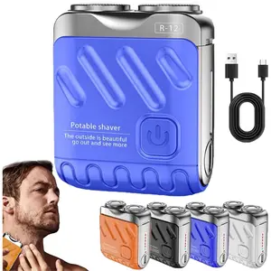 【Mens Gifts】Electric Shaver and Razor Rechargeable 2-in-1 Body and Facial Epilator, Dual Heads for Painless Trimming of Face Hair, Beard and Legs, IPX7 Waterproof. Christmas Gift New Year Gift Shaving Grooming for Men